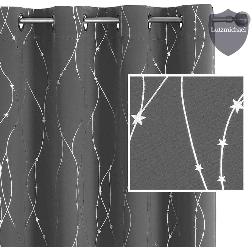 menggutong Polyester Blackout Curtain Pair Wayfair